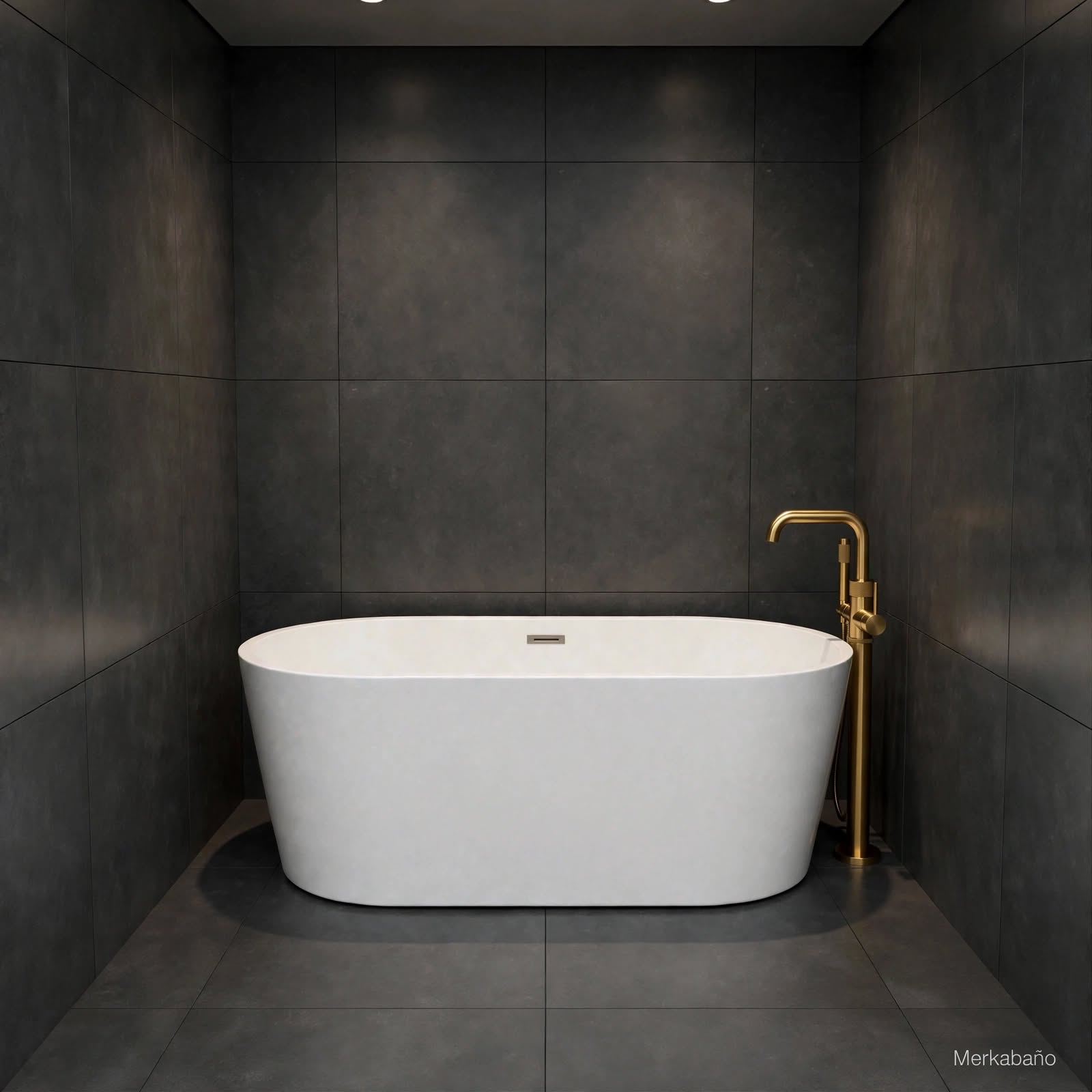 Bañera Exenta Blanca Mate 150x75 Oval Clásica | Merkabaño - Imagen 5