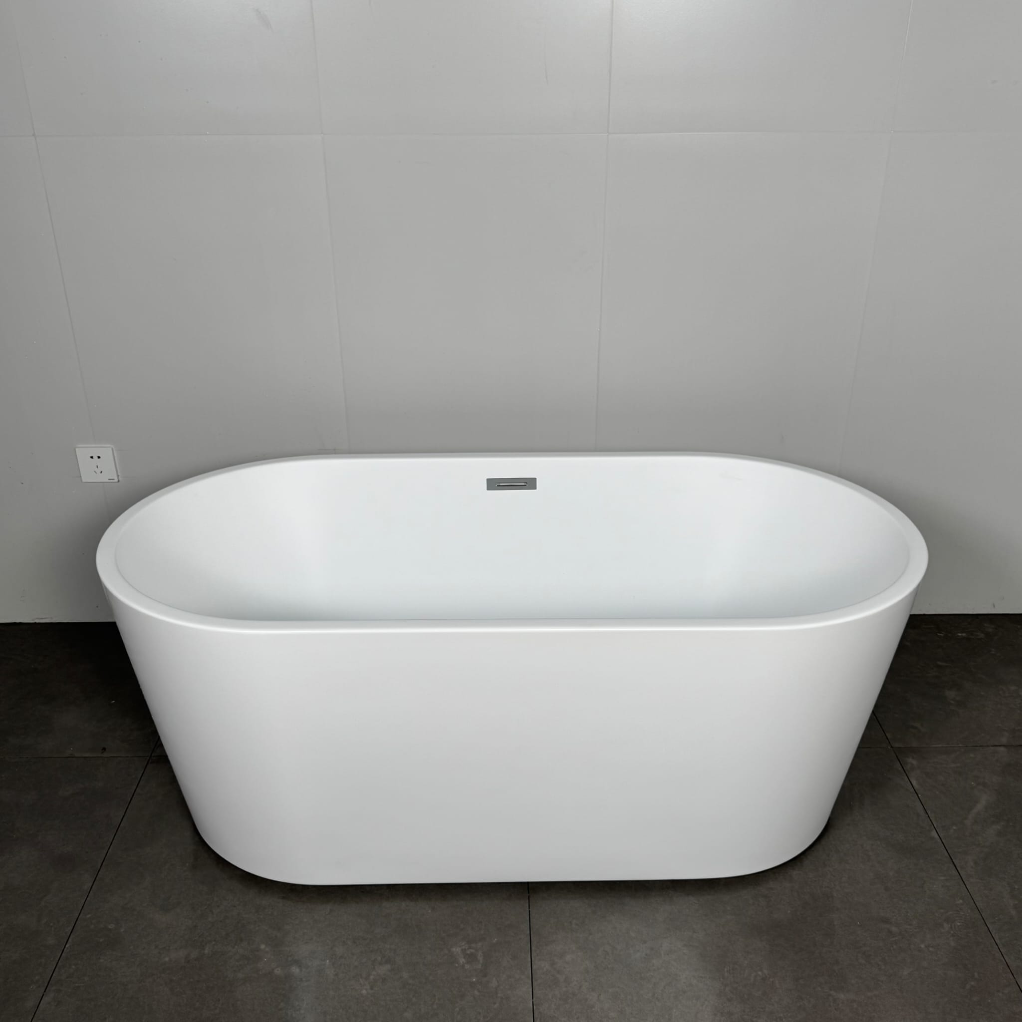 Bañera Exenta Blanca Mate 150x75 Oval Clásica | Merkabaño - Imagen 3